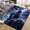 Uchiha Sasuke Home Sofa Dekoration für Wohnzimmer & Schlafzimmer, Rutschfeste Spiel-Flanell-Bodenmatte für Spielzimmer