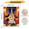 Disney Mickey Minnie Mouse Paris Eiffel Tower Paint by Numbers Painting Art Kit Home Decor Gift