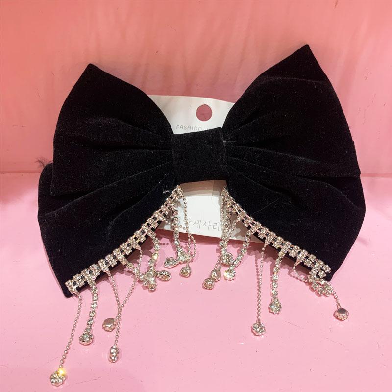 Red Big Bow Bride Wedding Engagement Toast Headgear Fugitive Princess Hair Accessories New Year Head Flower High-End Hairpin