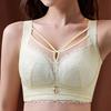 No Underwire Bra Women's Plus Size Full Cup Bra Gathered and Adjusted Lace Bra Breast Cinching Accessory Push Up Bra