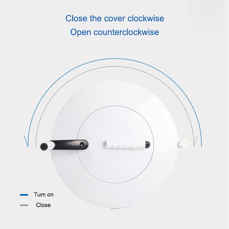 Manual Hand Crank Mini Washing Machine Portable Non-Electric Compact Laundry Dryer Dormitory Large Capacity Spin Dryer