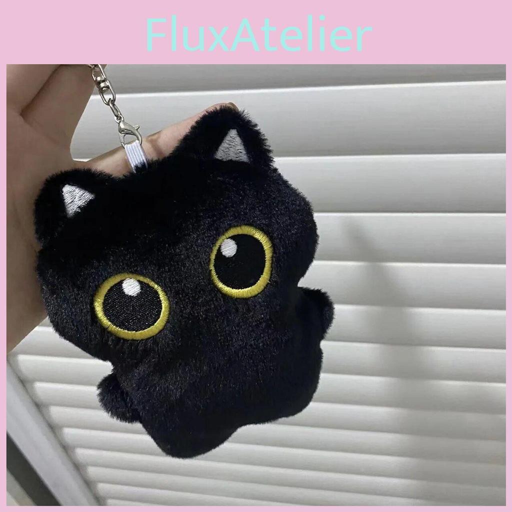 Simulated Black Cat Plush Toy Keychain Wallet Stuffed Doll Girls Birthday Gift