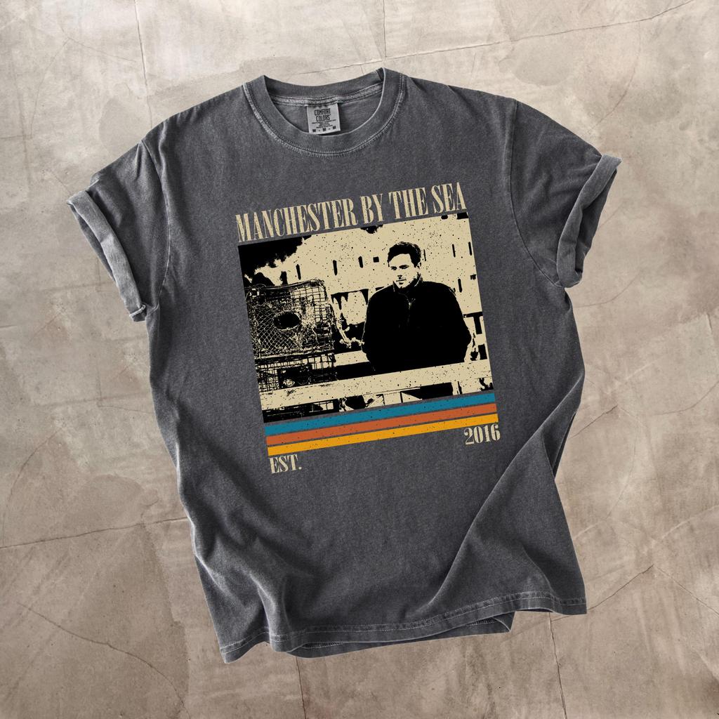 Unisexchester By The Sea Movie Theme TShirt Retro Style Printed Pattern TShirt A Gift for Fans Unisexs and Womens TShirt