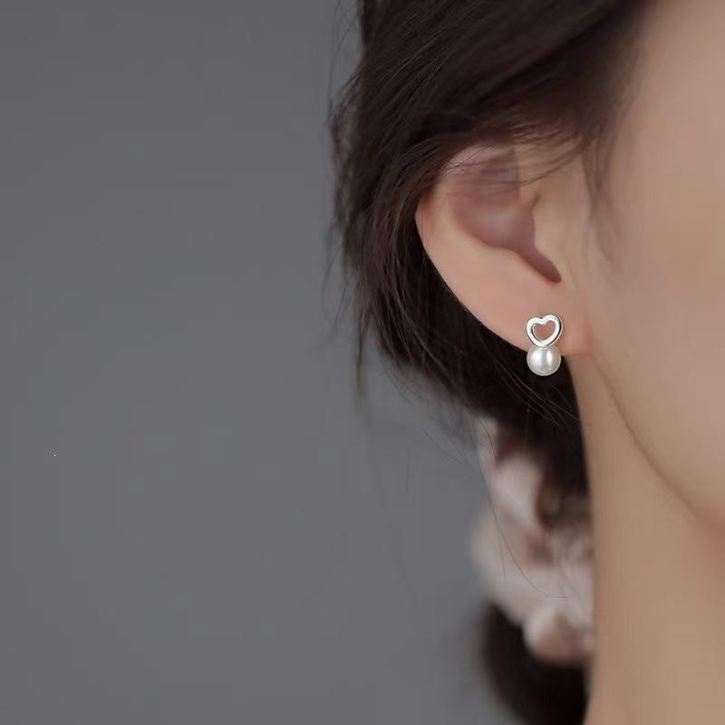 925 Sterling Silver Pearl Stud Earrings - 2024 Luxurious High-End Jewelry for Women