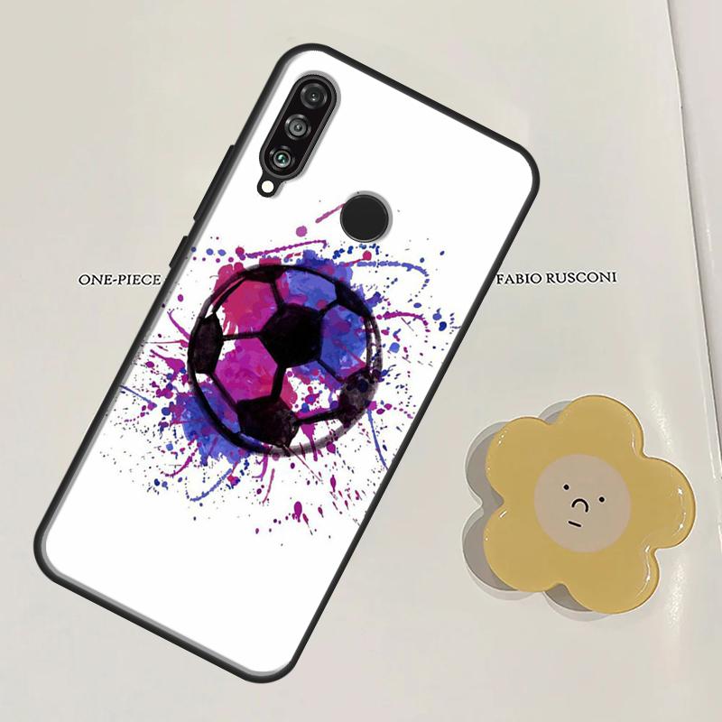 Football Soccer For Huawei Nova 11 9 10 SE Y60 Y70 Y90 Y61 Y91 Nova 3i 7i 8i 11i P20 P40 Lite P30 Pro Case