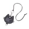 Multifunctional Pet Hair Memorial Bag, Leather Cat Shape Keychain for Storage