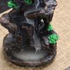 1 pc mountain waterfall counter current incense burner - enchanting smoke effect, relaxing decoration for spa, yoga, meditation