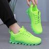 Modne Tanie Zielone Buty Casualowe Dla Mężczyzn Kobiet Oddychające Siateczkowe Sneakersy Męskie Trener Lekkie Męskie Buty z Ostrzem Sneaker Do Chodzenia Tenis