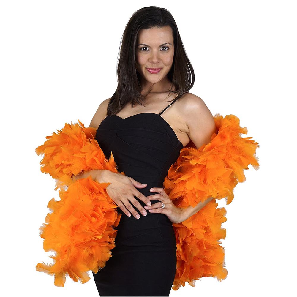 DIY 90G Fluffy Turkey Feathers Boa For Shawl Clothes White Marabou Plumes Ribbon Wedding Party Decoration Feather Plumas DIY Crafts