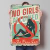 Man Cave Warning Sign Metal Poster Customized Wall Art Retro Vintage Tinplate Signs for Room Ornaments Mancave Decoration Decor