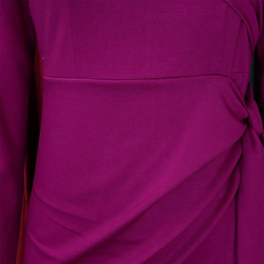 JKASHDK Moda dama toamna iarna imprimeu culoare uni maneca lunga talie inalta rochii de cocktail si seara