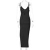 2026 Summer Elegant Backless V-neck Slit Dress for Women