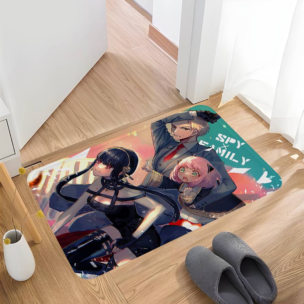Anime Spy X Family Kitchen Mat Nordic Style Bedroom Living Room Doormat Home Balcony Anti-Slip Welcome Rug