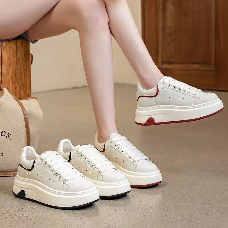 Zapatos deportivos y de ocio de diseño personalizado de primavera, suela gruesa, función de aumento de altura