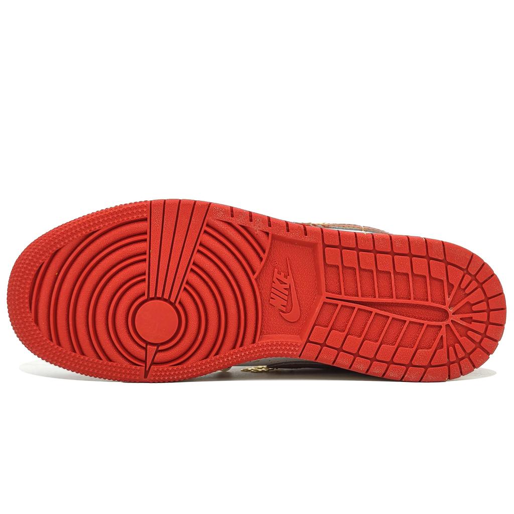 Jordan Air Jordan 1 Abrasion Resistant Abrasion Resistant Low top Vintage Basketball Shoes Unisex Joyful Red FJ3465-160(Team400-)