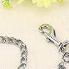  Stainless Steel Double Dog Coupler Chain 2 Way   Leash for 2 Dogs Walking with O Buckle Short 40cm for Small Pets 