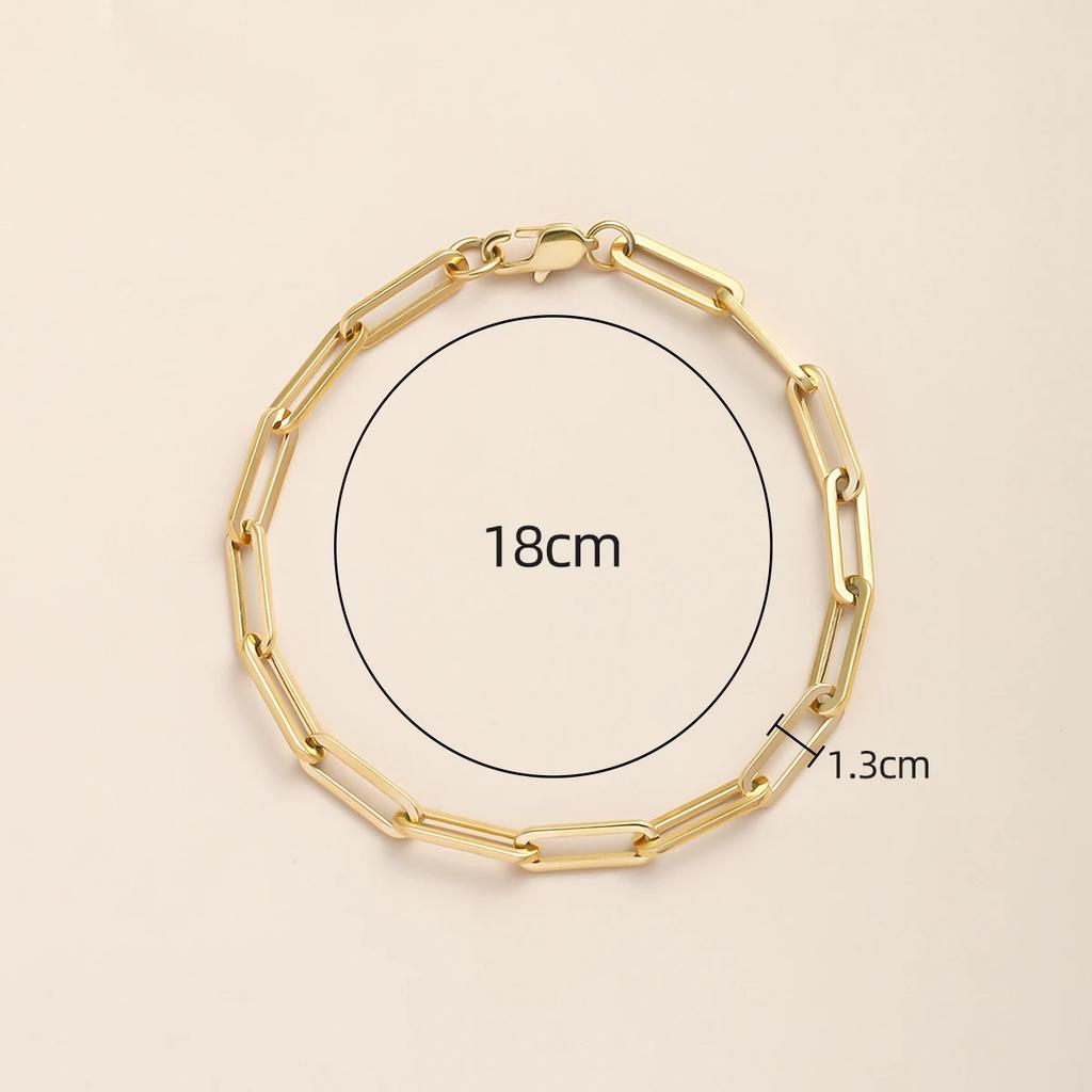 CARLIDANA New Style Three Layering Bracelets Dainty Simple Rope Chain Wear Stainless Steel No Fade Jewelry