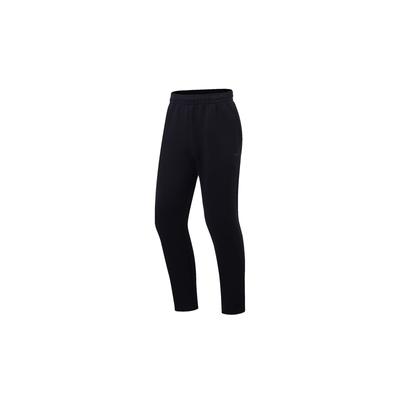 Li Ning Mens Fitness Series Solid Color Logo Print Casual Sports Pants Men Pants Black AKLT115-1