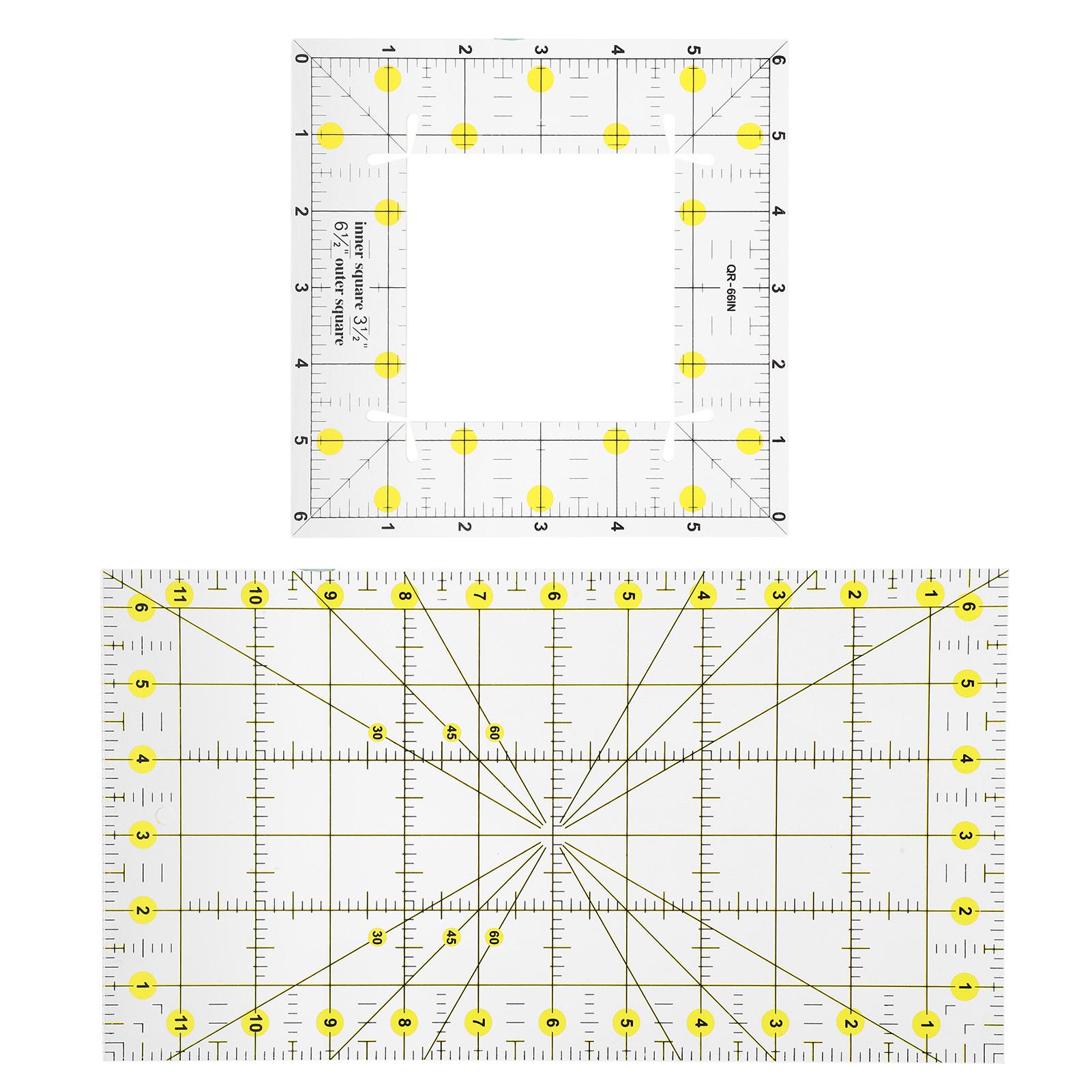 

Линейка для квилтинга, прямоугольная швейная линейка, измерительные инструменты, акриловые принадлежности для рукоделия, ткань