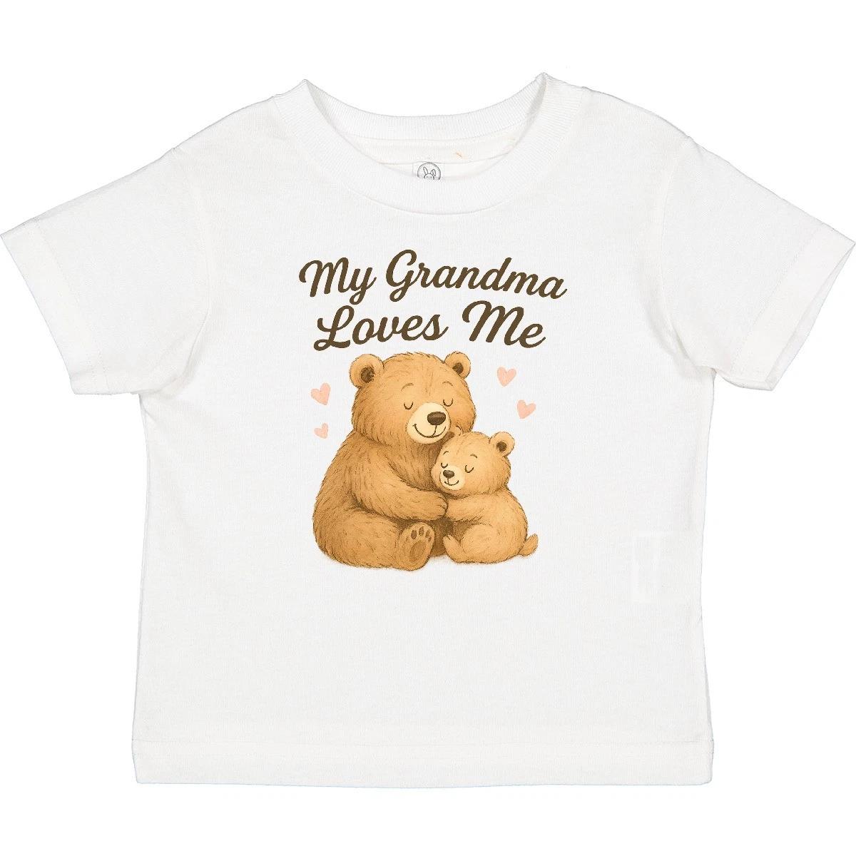 Inktastic My Grandma Loves Me Bear Hug Baby T-Shirt Cute Grandmother Infant Tees 130