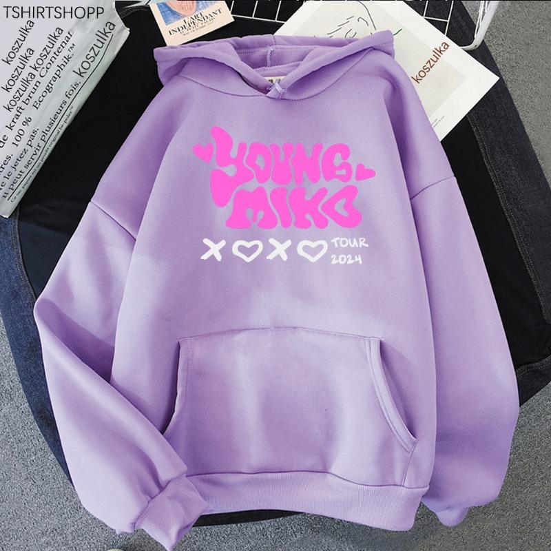 Young Miko Att Hoodie New Men Fashion Harajuku Aesthetic Hoodies Fashion Printed Graphic Sweatshirts Hooded Pullover Sportwear