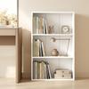 Storage Shelf Bookcase With 3 Compartments And Adjustable Shelf 60 X 24 X 93 Cm White