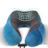 Portable Memory Foam Hooded U-Shaped Travel Pillow Soft Sleep Pillow Neck Support For Airplane Office Plane Train Offic And Home