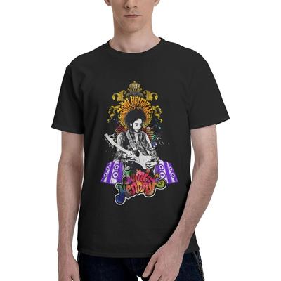 Lunivoca Men's T-Shirts Jimi Hendrix True Classic Tees Cotton Fitted Casual Men's T-Shirts(2)