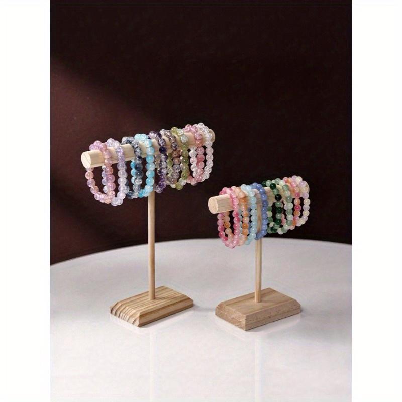 1pc Jewelry Holder, Jewelry Organizer Stand, Wooden Jewelry Bracelet Watch Display Tower, Bangle Scrunchie Necklace Holder Storage Stand Valentine Day