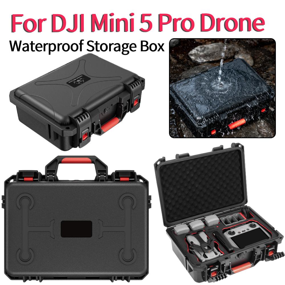 Waterproof Large Capacity Storage Box for DJI Mini 5 Pro Explosion-Proof Case Anti-drop Protective Handbag Drone Accessories