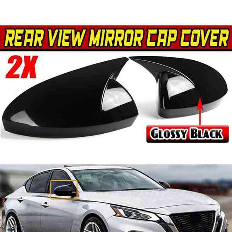 GOODDTC2 Glossy Black Side Rearview Mirror Cover Cap Mirror Shell Case Trim for NISSAN ALTIMA SENTRA - Mirror Cover
