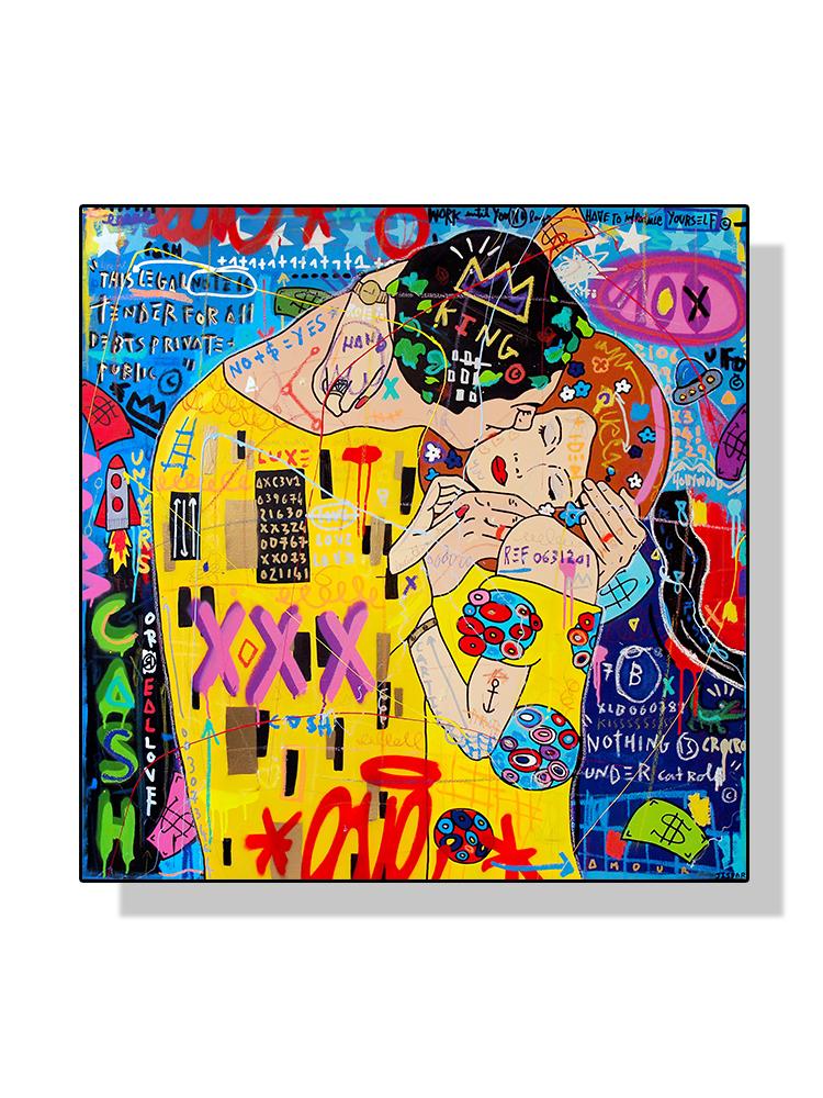 

Поп-арт граффити знаменитая сексуальная женщина портретный постер холст живопись абстрактная настенная картина Густава печать современный домашний декор для комнаты 20x20cm No Frame