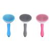 Pet Brush with Soft Stainless Steel Pins for Shedding One-Click Self-Cleaning Pet Slicker Brush for Long & Short Haired Dogs Cat