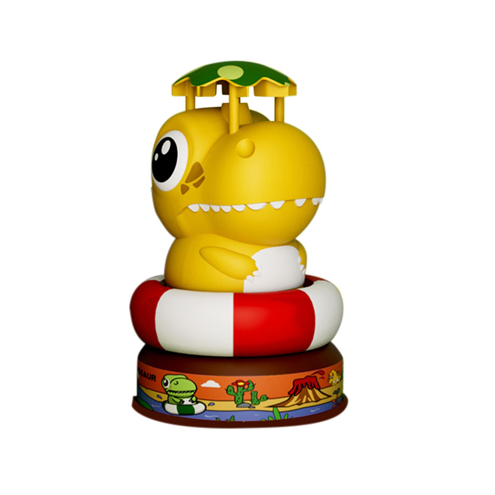 

Милый динозавр, фонтан-разбрызгиватель, вращающаяся игрушка с соединителем для водопроводной трубы, детские игрушки для купания, фонтанные игрушки, детская игрушка для игры во дворе, брызгающая вода, уличная игрушка жёлтый
