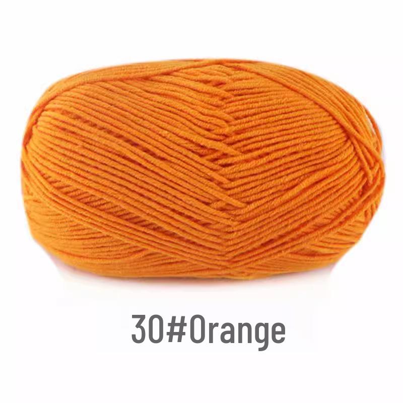 Gomitolo di Filato di Cotone Pettinato a 4 Capi per Lavorare all'Uncinetto Bambole, Coperte, Borse e Scarpe Pacchetto Materiali Fai da Te