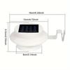 Solar Powered Outdoor Lights w/3 LED Bulbs,Auto On/Off,Wall/Gutter/Fence Mount,Warm White Light,Garden Patio Yard Camping BBQ