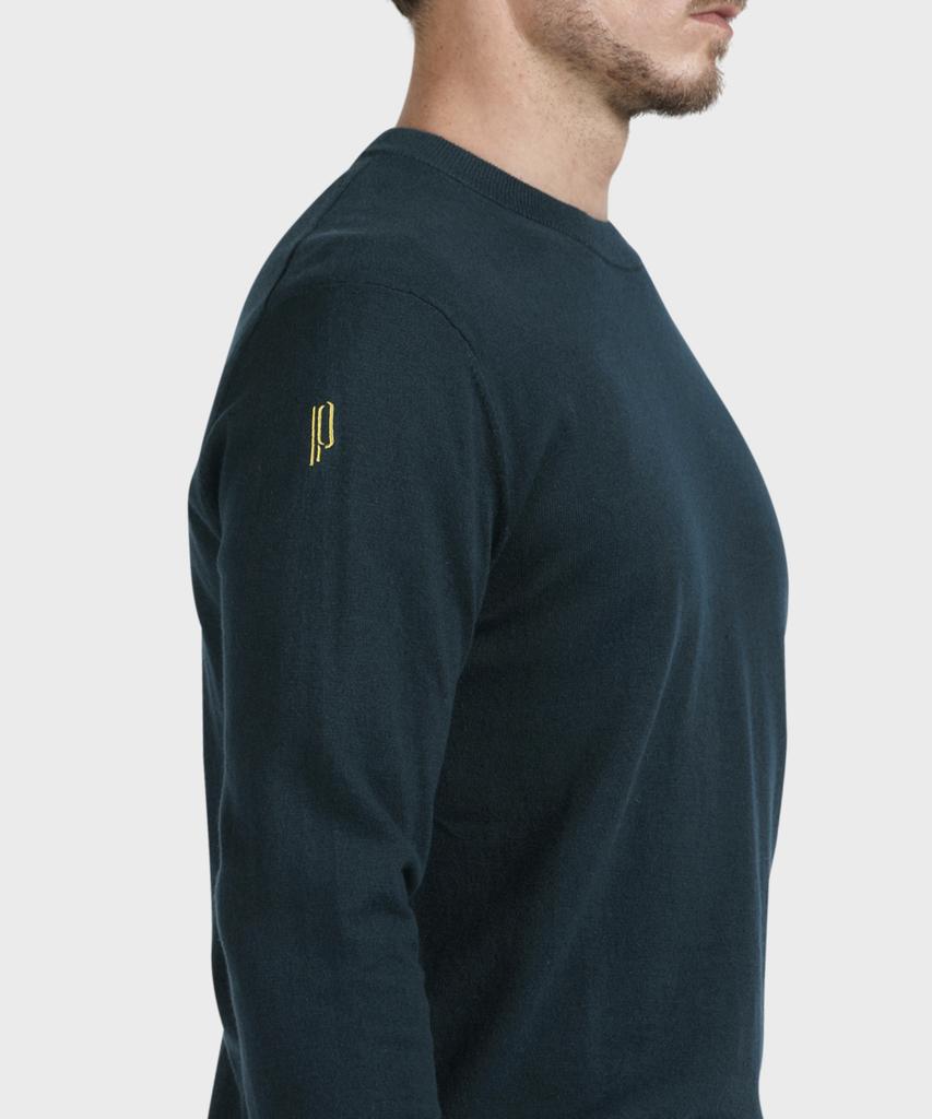 PANICALE Blue Logo Round Knit