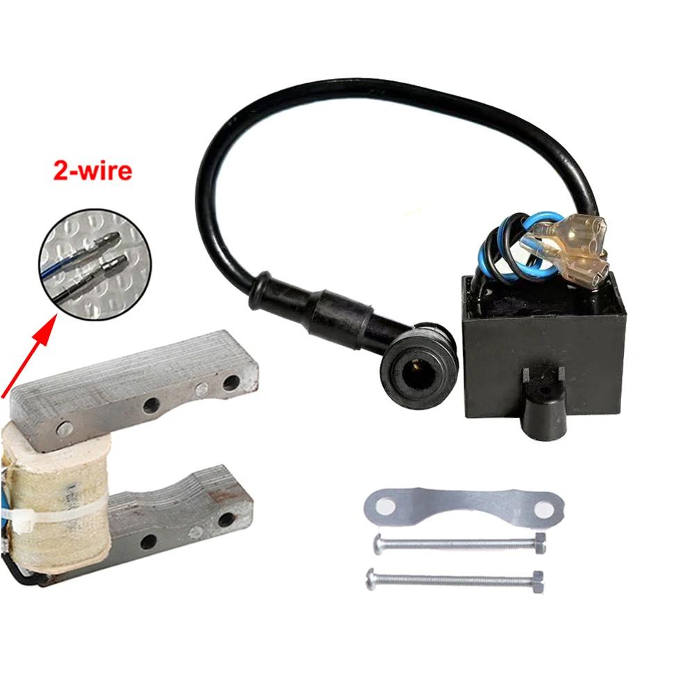 CDI Ignition Coil Magneto Coil For 49cc 50cc 60cc 66cc 80cc 2-Stroke Engines Motor Motorized Bicycle Bike Parts