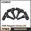 4PCS Tire Pressure Sensors TPMS Sensor For Peugeot 3008 308 5008 Citroen C4 Jumper DS4 DS5 Berlingo 433MHz 9683420380