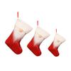 3-Pack Large, Medium And Small Sequined Christmas Stockings Gift Bags For Christmas Window And Fireplace Decorations
