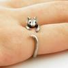 Funny Retro Mouse Ring Silver Animal Ring Fashion Adjustable Ring  Party