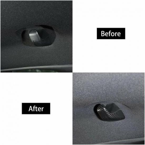 Rear Hook Trim Cover Decor Accessories for Dodge Challenger 2015-21 Carbon Fiber