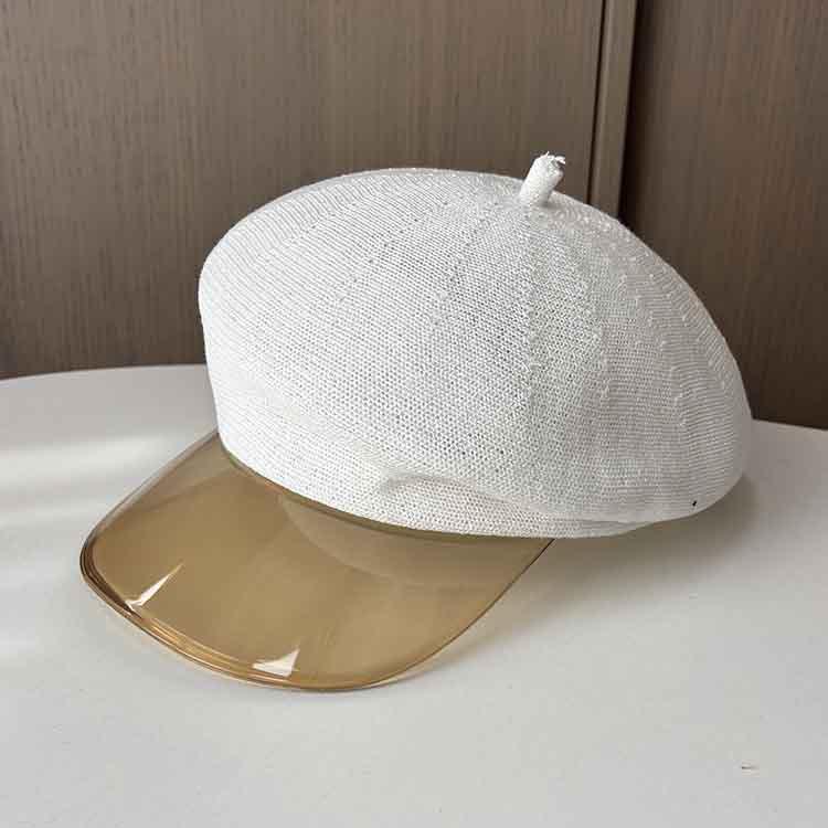 New British retro cap ladies newsboy hat light knitted painter hat outdoor casual styling sun hat