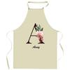 Tablier De Cuisine - Anny Lettre - Impression Bretonne - Coton Résistant - Liens Ajustables