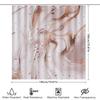 Luxurious Gold Glitter Shower Curtain Set Pink Rose Gold Bathroom Decor Soft Watercolor Fabric For Bathrooms Size: 72X84 Inches
