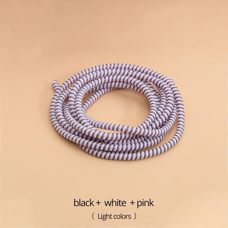 FONKEN Ochrona linii danych Ochraniacz kabla liny Kolorowa nawijarka szpulki, odporna na pęknięcia i zabrudzenia osłona zestawu słuchawkowego