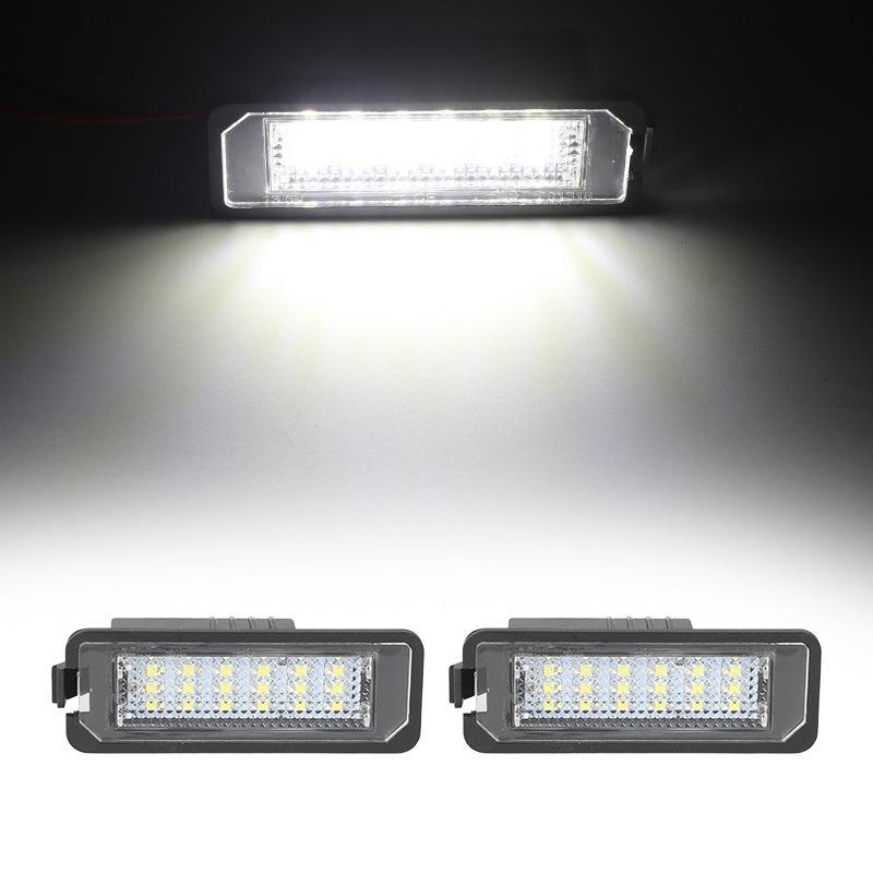 For VW Passat B6 CC Eos Golf 4 5 6 7 MK7 Polo Superb Lupo Scirocco Seat Leon Altea Ibiza LED License Number Plate Light Lamp