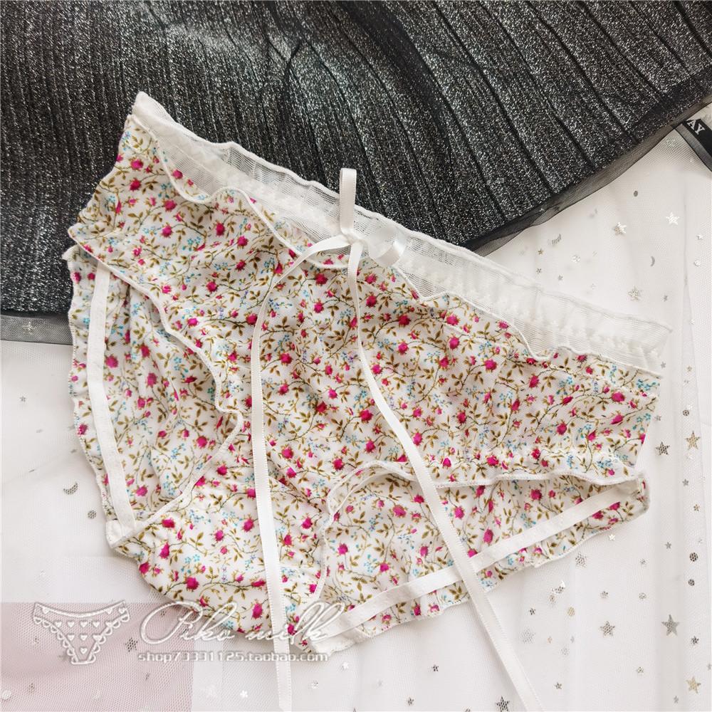 Slips mit Leopardenmuster, sexy Spitzenunterwäsche, niedliche, niedrig sitzende Damenhöschen