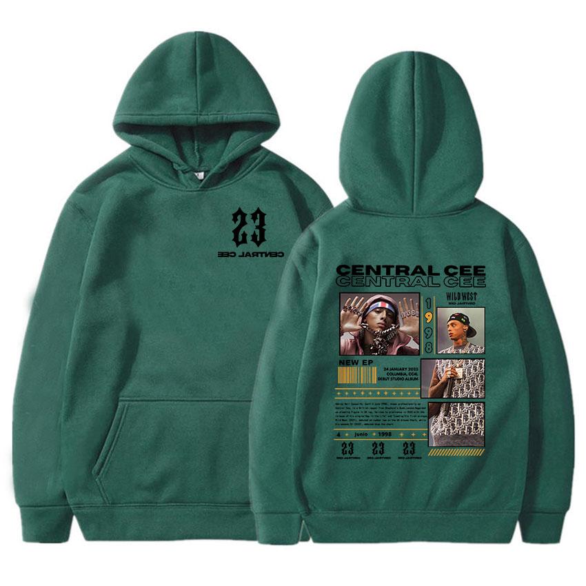 Central Cee CAN'T RUSH GRETNESS Mikiny s potiskem Pulovry s kapucí s dlouhým rukávem Streetwear Rapper Potisk Móda Oblečení Unisex