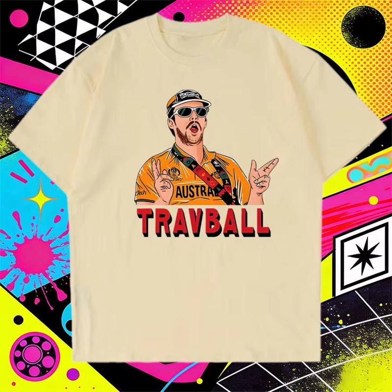 

High Quality TravBall Travis Head print Oversized short sleeve Tshirts Men Women Cricketer Graphics pure Cotton Tops Unisex 4XL